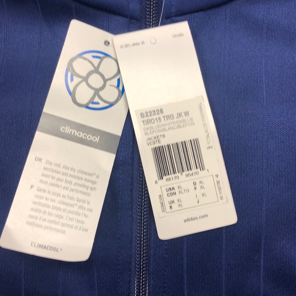 New Adidas Women’s Tiro 15 athletic jacket - Picture 3 of 3